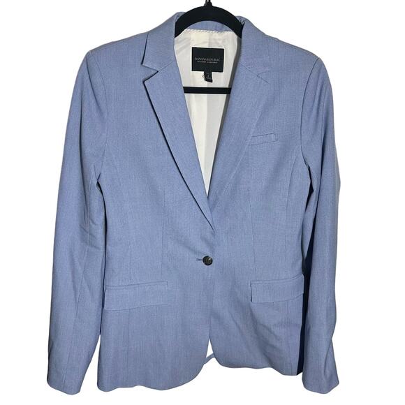 Banana Republic Sky Blue Suit Jacket - Picture 1 of 9